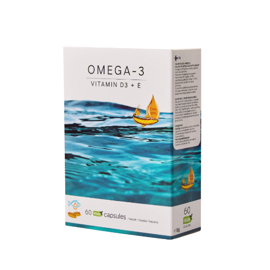 صورة Omega-3 VIT D3 + E 60 Caps